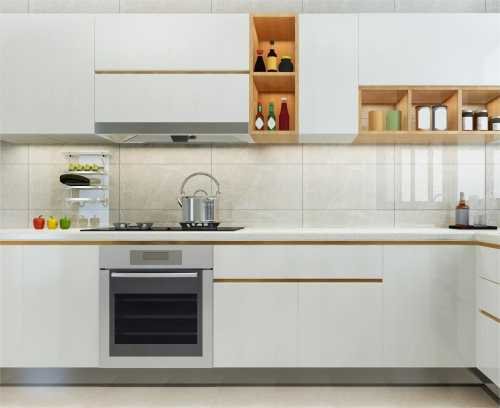 Kitchen counter with white Beige design